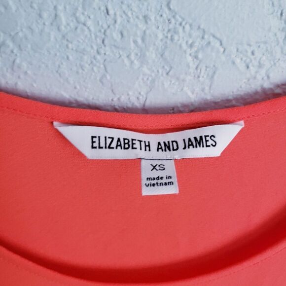 Elizabeth & James Orange Tiered Maxi Dress - Picture 5 of 7